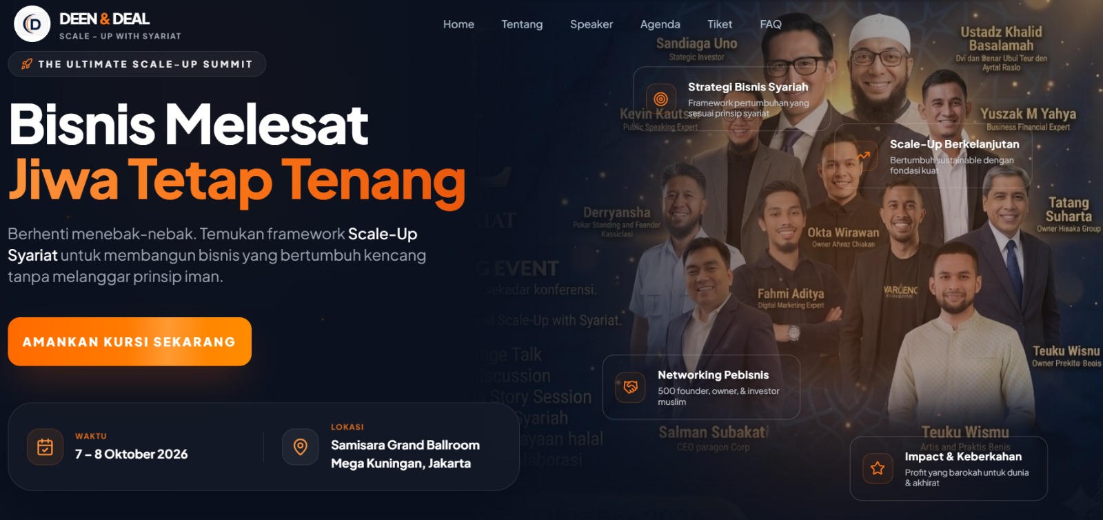 Scale-Up Summit 2026 — Landing Page Event Bisnis & Registrasi